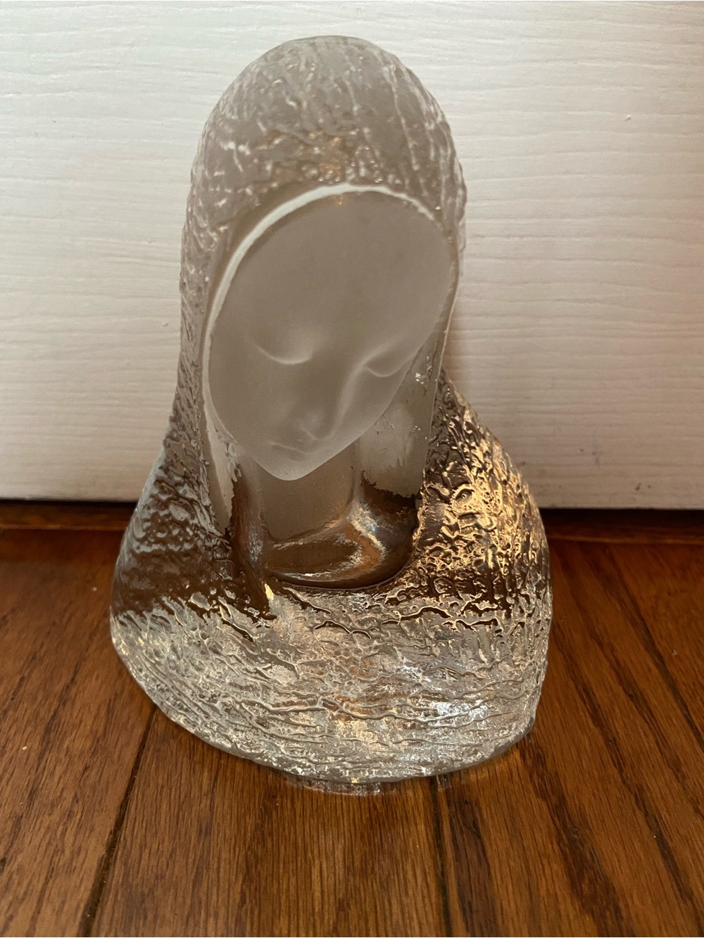 Vintage Viking Glass Madonna Bust